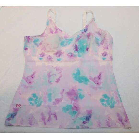 Ruby Ribbon Heritage Cami Style 1798 Tie Dye Shapewear Tank Size 34 Pastel - Picture 2 of 9